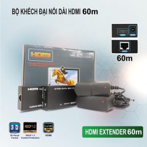 BỘ CHUYỂN ĐỔI HDMI TO LAN 60M - HDMI EXTENDER 60M_4K